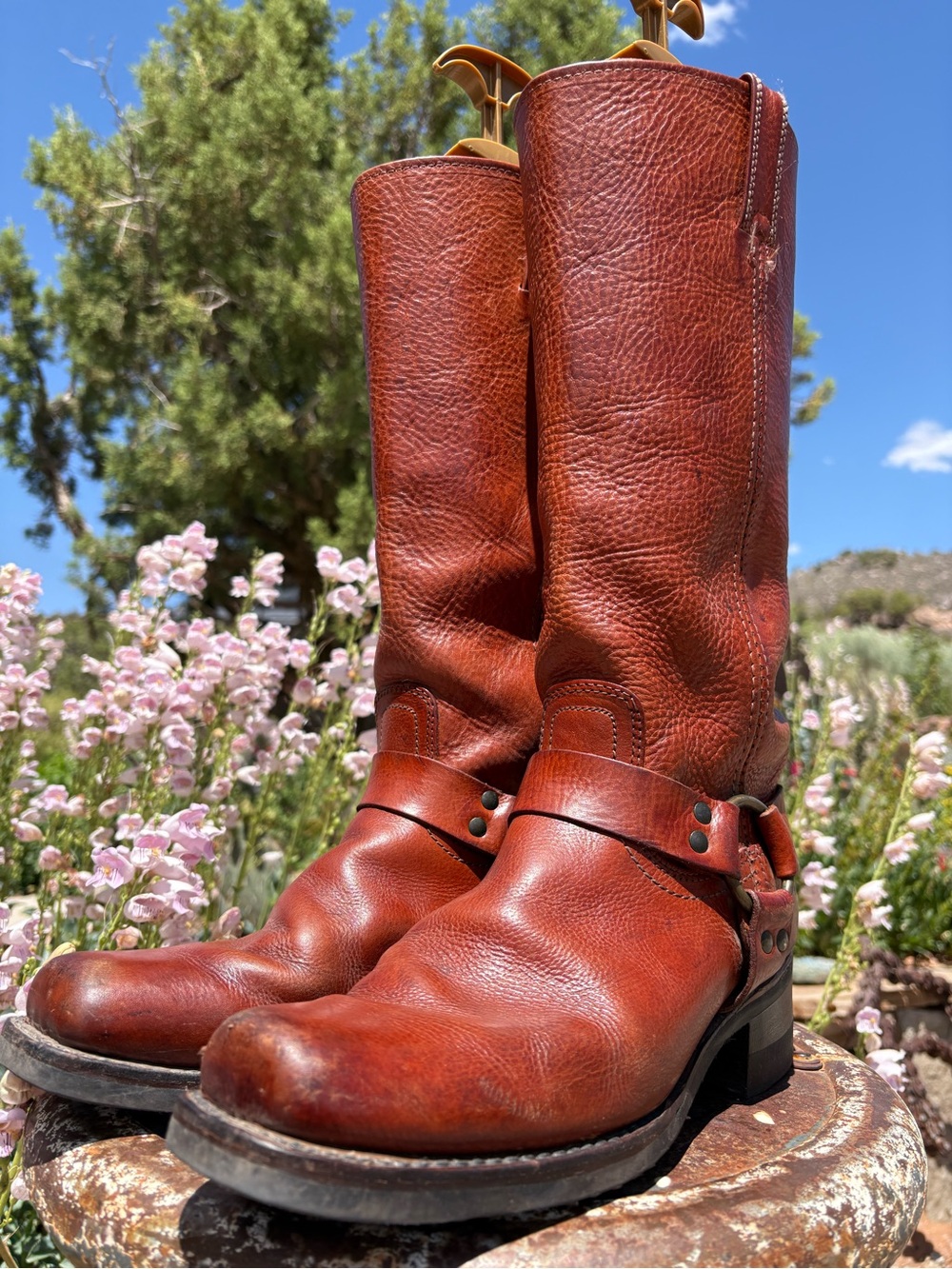 FRYE 🇺🇸15R Harness Boots Just Resoled - Picture 10 of 16